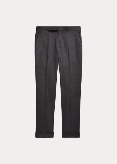 Pantalones Ralph Lauren Hombre Grises Oscuro - RLX Gregory Wool Twill - XSWNU3582